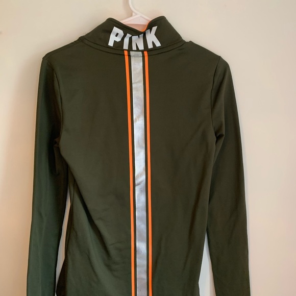 PINK green and orange zip-up - Picture 2 of 4